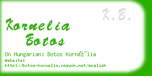 kornelia botos business card